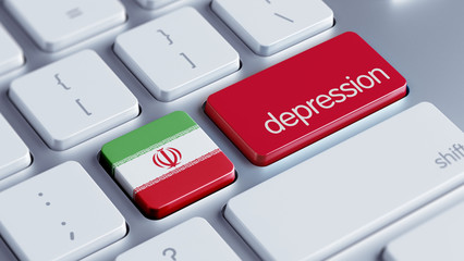 Fototapeta premium Iran Depression Concept.