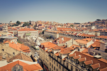 Fototapeta na wymiar Traditional old buildings in Lisbon, Portugal, Europe