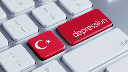 Fototapeta premium Turkey Depression Concept.