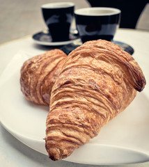 coffee and croissants