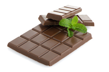 Closeup detail of chocolate