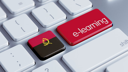 Fototapeta premium Angola E-Learning Concept