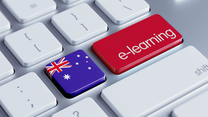 Australia E-Learning Concept