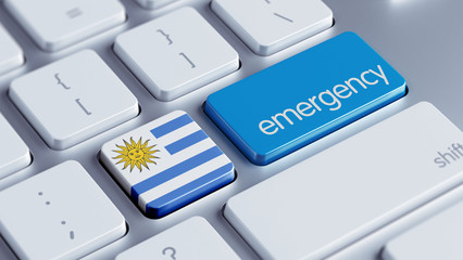 Fototapeta premium Uruguay Emergency Concept