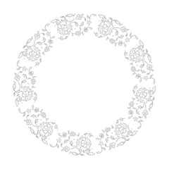 Floral vignette for your design