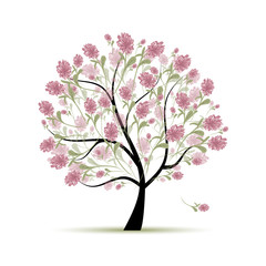 Obraz na płótnie Canvas Spring tree floral for your design