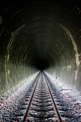 Fototapeta na wymiar Brightness at the end of the tunnel