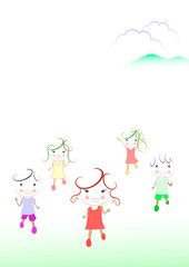 Fototapeta premium キッズ