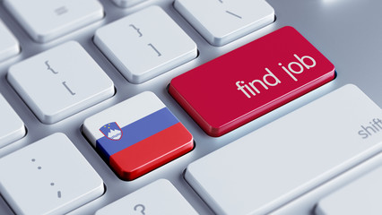 Slovenia Find Job Concept