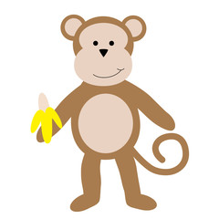 Monkey Holding Banana