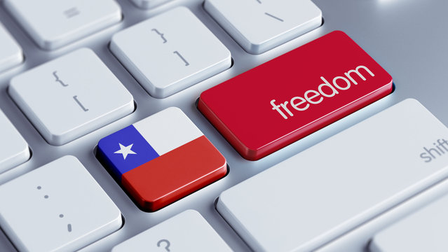 Chile Freedom Concept