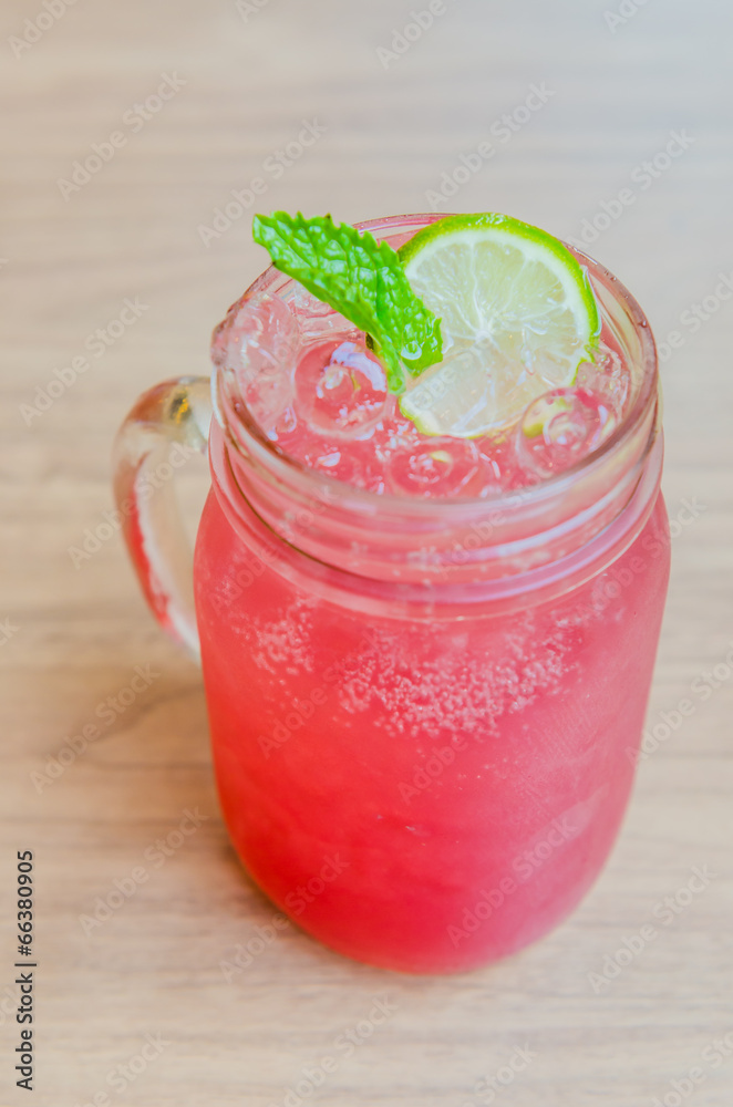 Canvas Prints pink lemonade juice cocktail