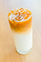 Iced latte coffee