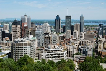 Fototapeta na wymiar Montreal city view