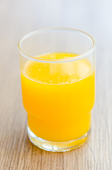Orange juice glass