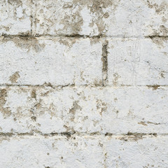 Old dirty brick wall fragment