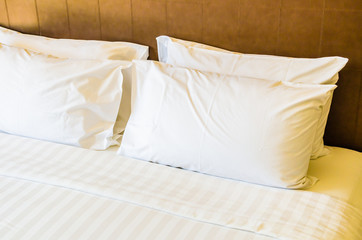 Fototapeta na wymiar Bed pillow