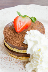 Chocolate pudding pancake