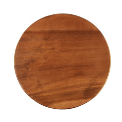Round wooden tray salver
