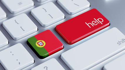Fototapeta premium Portugal Help Concept