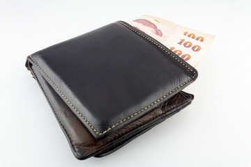 Wallet isolated white background