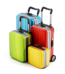 Colorful suitcases