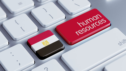 Fototapeta premium Egypt Human Resources Concept