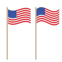 Obraz premium Illustration of flag of the USA