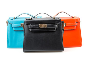 Handbag isolated white background