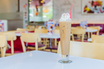 Iced mocha coffee