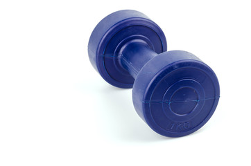 Dumbbells isolated white background