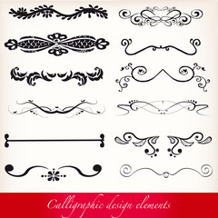 Fototapeta premium calligraphic design elements