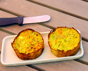 palets de légumes dorés