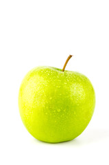 Green apple isolated white background