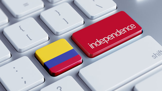 Colombia Independence Concept