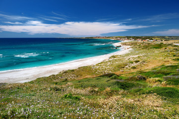 Fototapeta na wymiar Beautiful landscape of the coast of Sardinia