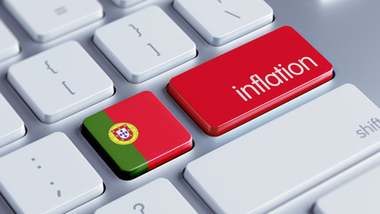 Fototapeta premium Portugal Inflation Concept.