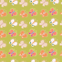 seamless background butterfly