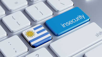 Uruguay Insecurity Concept.