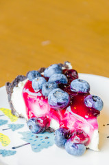 Blueberry cheesecake