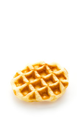 Waffle isolated on white background