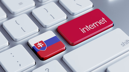 Slovakia Internet Concept