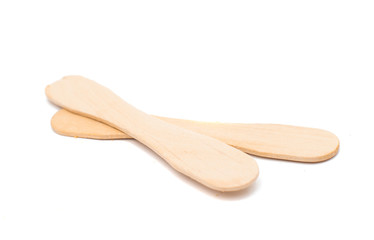 wooden ice cream stick isolated