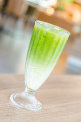 Iced green tea latte