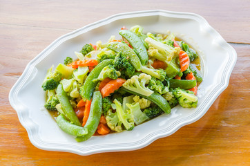 Stir vegetables