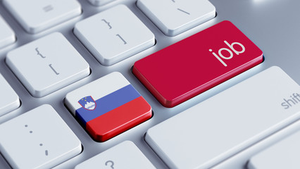 Fototapeta premium Slovenia Job Concept