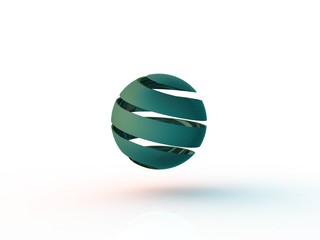 Abstract 3d sphere logos
