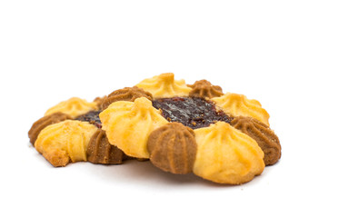 biscuits with jam isolated
