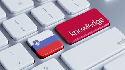 Fototapeta premium Slovenia Knowledge Concept