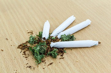 closeup of dried marijuana